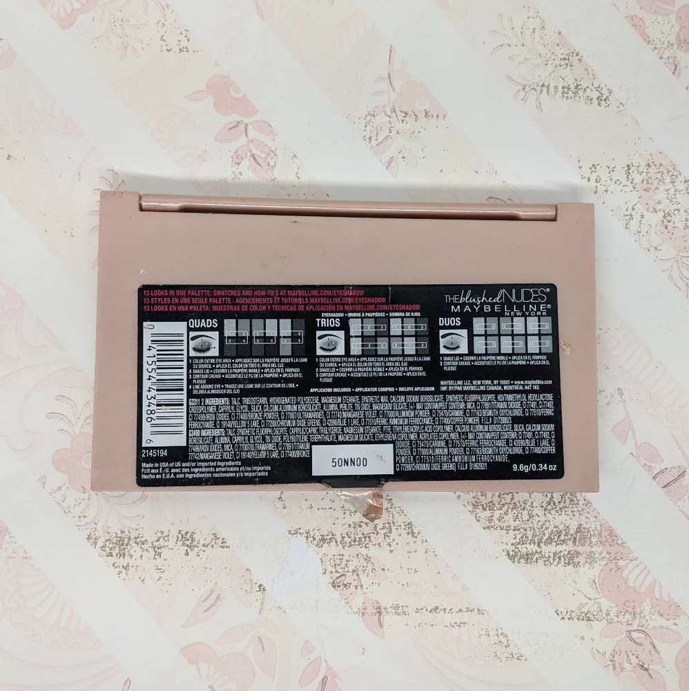 Maybelline Blushed Nudes Eye Shadow Palette Makeup